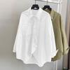 ZANZEA Women Turn Down Collar Loose Long Sleeve Clasic Blouse