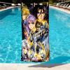 Saint Seiya Print Beach Towel Design, Soft, Lightweight. for Home Bathroom, Spa, Pool, Yoga, Surfing, Camping, Gift for Family, Friend
