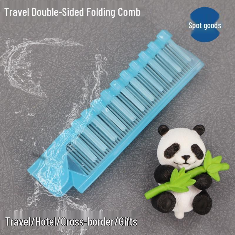 Portable Double-Sided Telescopic Folding Comb for Travel, Hotel, and Business - Multi-Color Hair Styling Tool Folding Double-Sided Comb