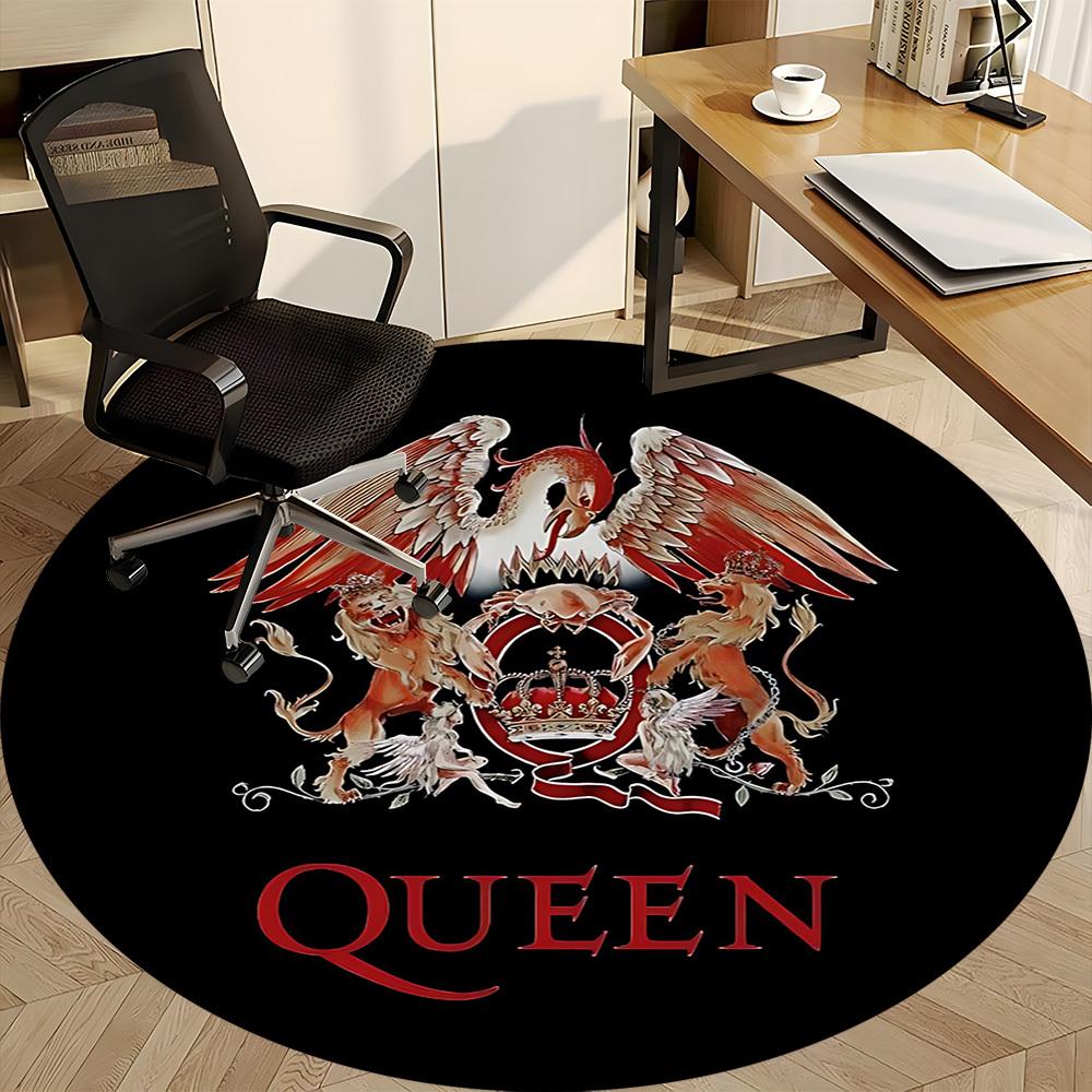1pc Queen Music Office Round Area Rug, Under Office Chairs Bedroom Living Room Home Decor A1022279