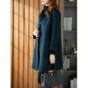 2025 Spring Women's Slimming Double-Sided Cashmere Coat - Mid-Length, Loose Fit, Age-Defying Style