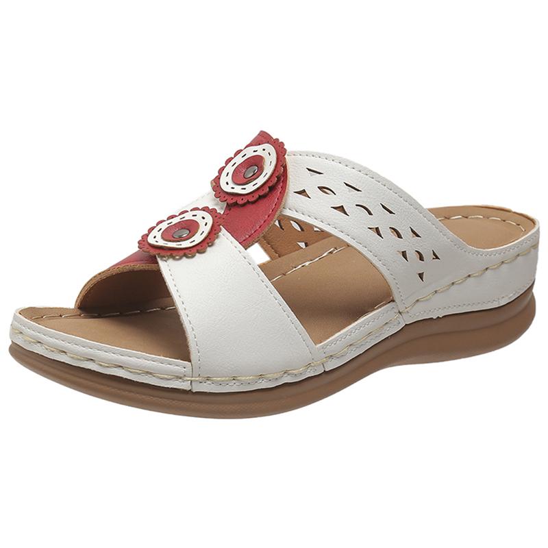 

Lucyever Летние шлепанцы на танкетке смешанных цветов Женские 2024 Модные ажурные сандалии на платформе Женские Нескользящие пляжные туфли Размер 43 39