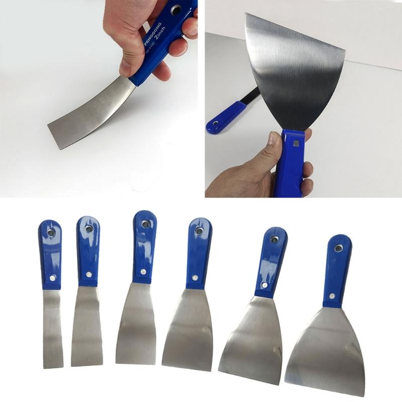 4/7Pcs Putty Cutter Stainless Steel Paint Scraper Tool Taping Cutter Tool for Repairing Drywall Removing Wallpaper Apply