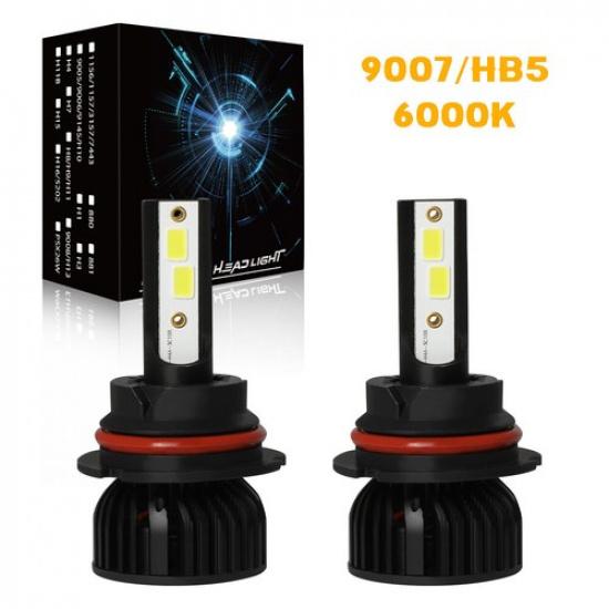 For Ford F350 XL Crew Cab Pickup 7.3L 1992-2004 9007 LED Headlight Hi Low Bulbs