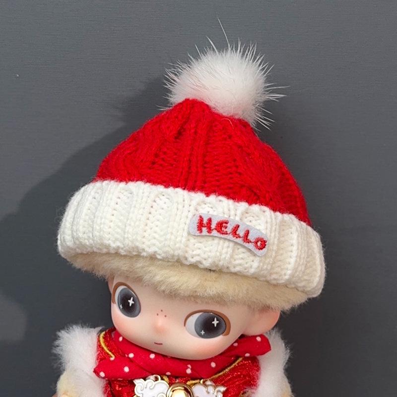 Neujahrs-Kleidungsset für 10cm Puppen: Hanfu Festliche Accessoires & Silikon Neues Baby Tagebuch Anhänger Blind Box.