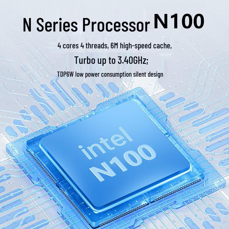 12th Gen N100 Mini PC 4K Soft Router: Portable Business & Office Micro Host