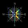 Three Ratels Car Sticker NSWE Compass Funny Car Decal Reflective 3D Stickers On Car Warning Sign Vinyl Car Styling Accessories