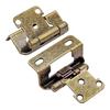 2pcs 1/2Inch Overlay Cabinet Steel Hinges W/screw Self-closing Spring Semi Partial Around Hidden RV Black/Silver/Antique Bronze