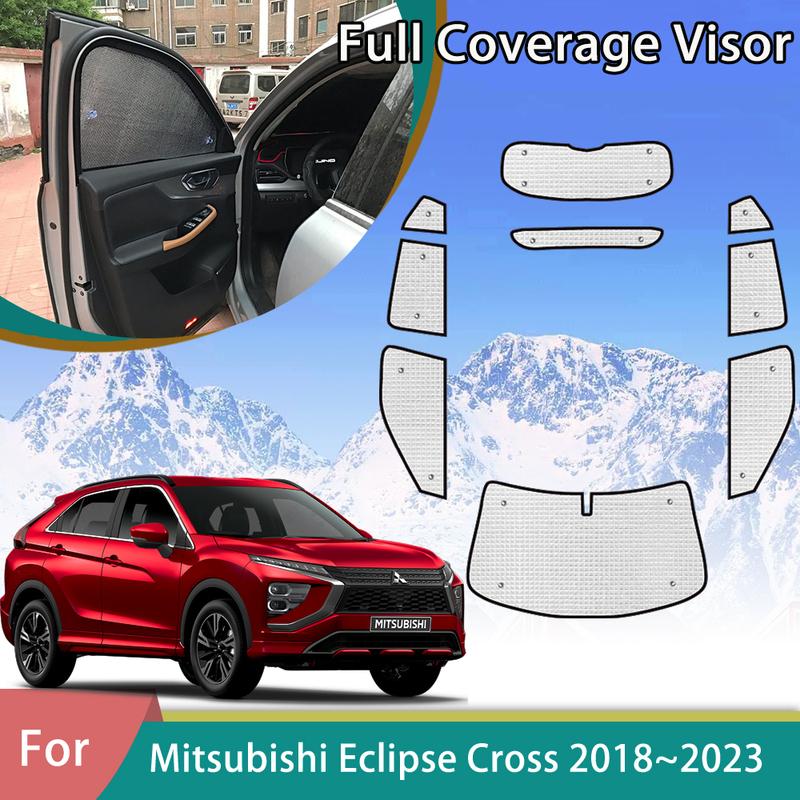 For Mitsubishi Eclipse Cross GK GL YA 2018 Car Full Coverage Sunshade Anti-UV Accessories Window Visor