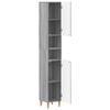 Bathroom Cabinet with Open Shelf DELFT Sonoma Grey