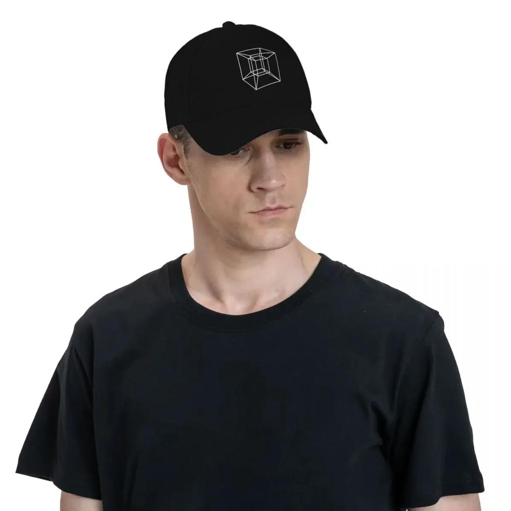 Tesseract 4-D Four DiUnisexsional Cube Baseball Cap Trucker Cap Sailor Cap for Unisex Unique Hats Caps For Women Unisex's