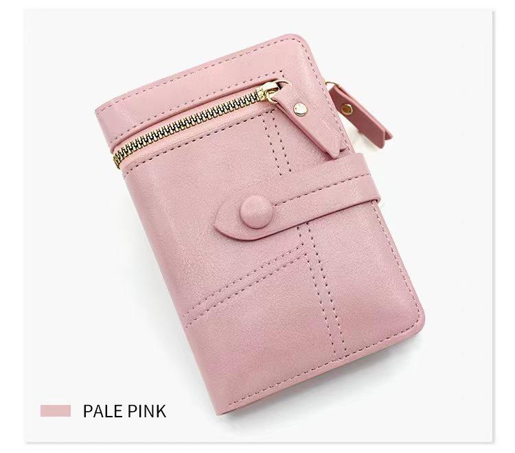 Japanese Style PU Leather Women's Wallet: Trendy Zipper Coin Purse