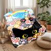 Rainbow Cat Christmas Theme blanket Lightweight Warm Flannel Blanket Decorative Throw Blanket for Home Decoration