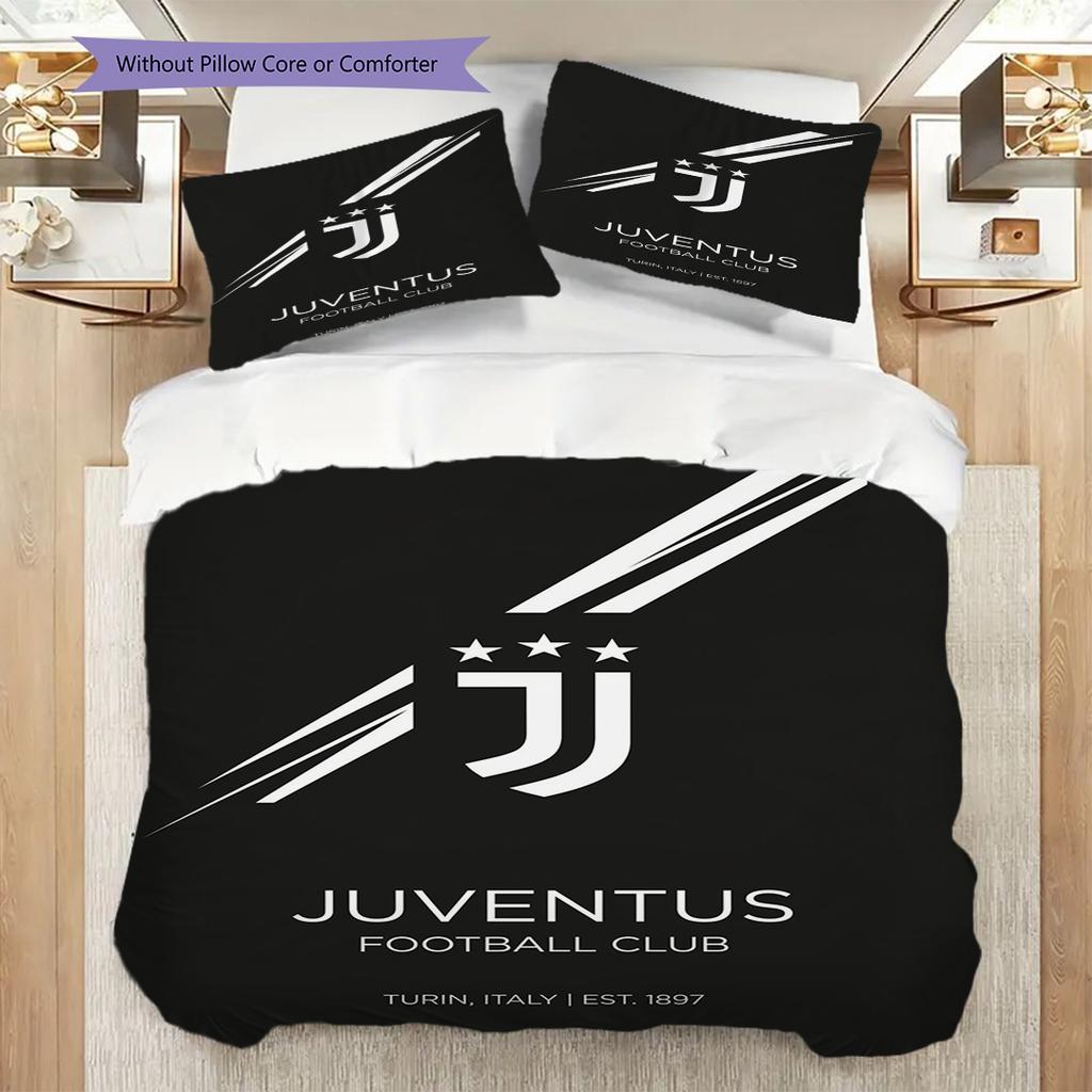 Eredità Juventus: Biancheria da letto Legacy a Strisce Audaci (1 * copripiumino + 2 * federa, senza nucleo) Regalo di compleanno di Natale Copripiumino e federa