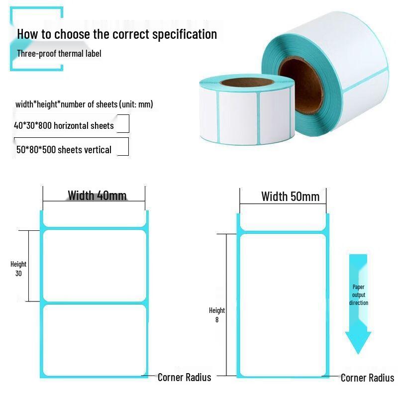Durable Three-Proof Thermal Label Paper