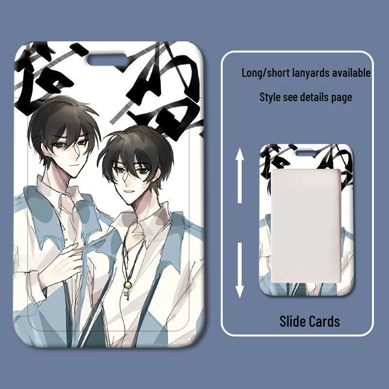 Cartoon Sliding Cover ID & Badge Holder for Students