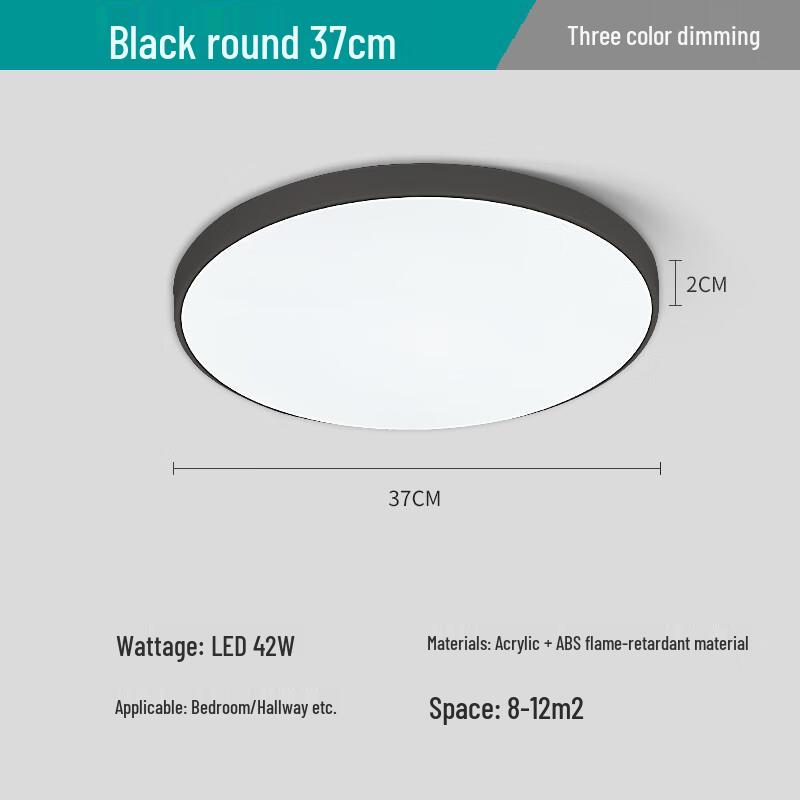 Modern LED Ceiling Light with 3-Color Dimming