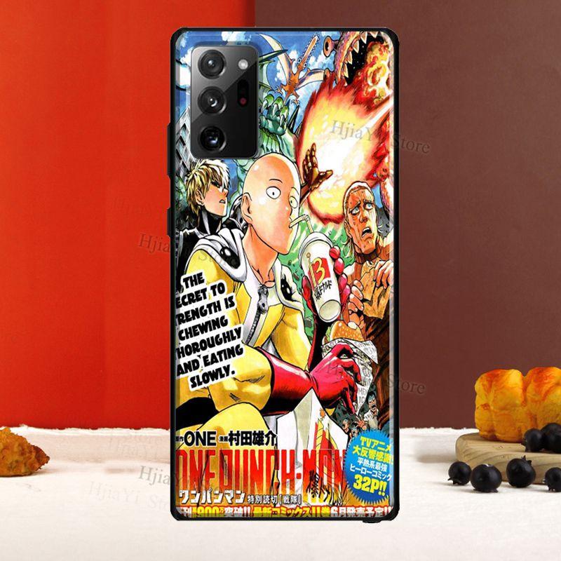 One Punch Man Japan Manga pouzdro pro Samsung Galaxy S20 FE S22 S21 Ultra Note 20 Note 10 Kryt na telefon S8 S9 S10 Plus