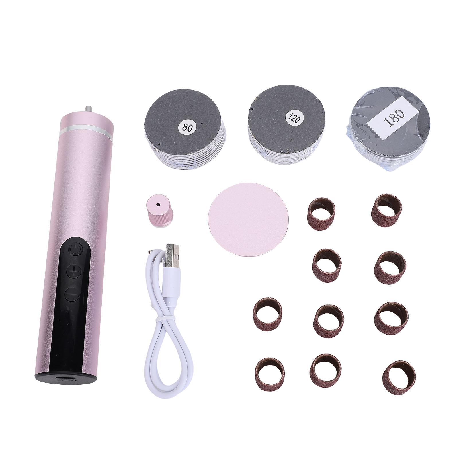Electric Foot Callus Remover 9 Levels Speed Electric Foot Filer Kit with 30 Sandpaper Discs 10 Sanding Rings
