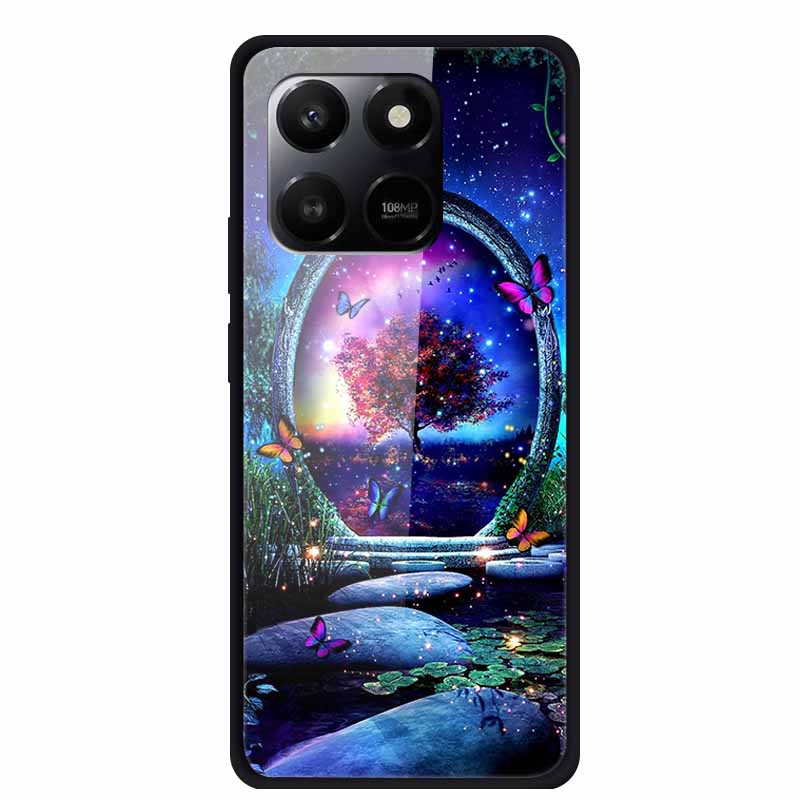 6.77" Glass Back Cover For Honor 400 Smart X7d 2025 Case Tempered Glass Case For Honor Play 10T 5G Case Protective Fundas Shells