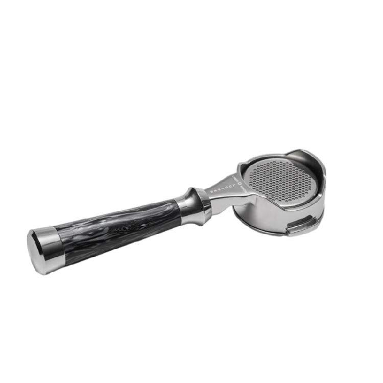 Stainless Steel Bottomless Portafilter Wood Handle Filter Basket for Espresso Machine Rustproof Coffee Accessories