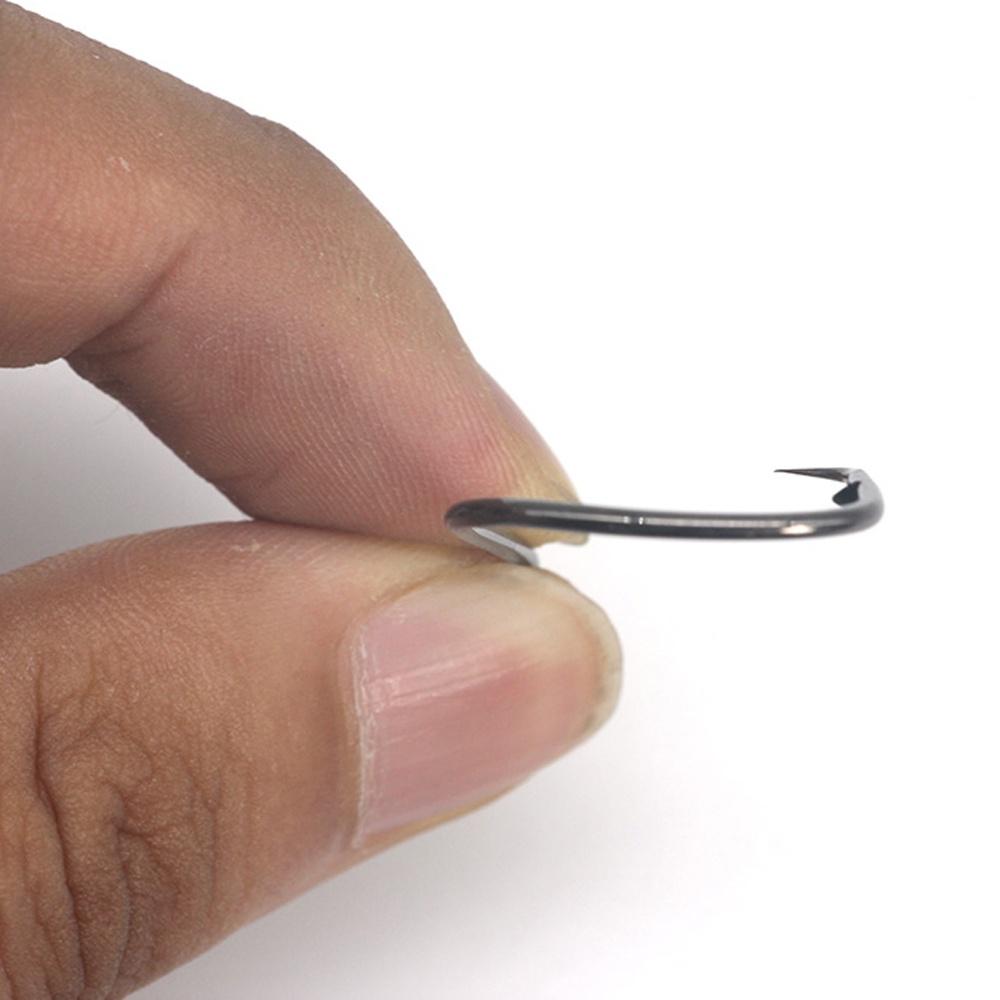 50pcs Octopus Fishing Hook High-carbon Steel Fishhooks Saltwater Bass Black Offset Octopus Sea Fishing Beak Bait Tackle Circle Hooks - Sharp Barbed