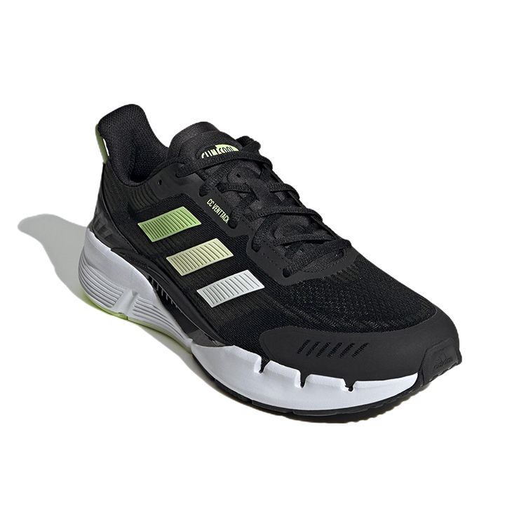 Adidas Climacool Venttack Comfortable Fabric Durable Low Top Running Shoes Unisex Sneakers Black Green GV9497