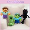 Brinquedo de Pelúcia Minecraft Creeper Steve Enderman com Tecido de Pelo Curto para Crianças e Colecionadores