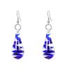 Art Earrings for Women Teen Girls Mom Sister, Murano Glass Baroque Art Glazed Waterdrop Dangle Earring Jewelry Gifts for Her