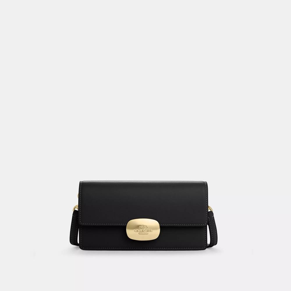 

Через плечо Coach Eliza Small Flap золотисто-черный