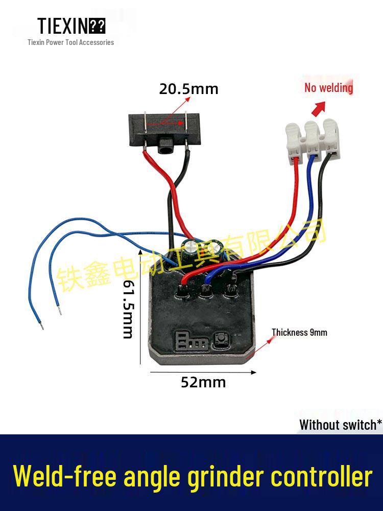 Adaptateur Meuleuse d'Angle Sans Balais à Connexion Rapide Sans Soudure