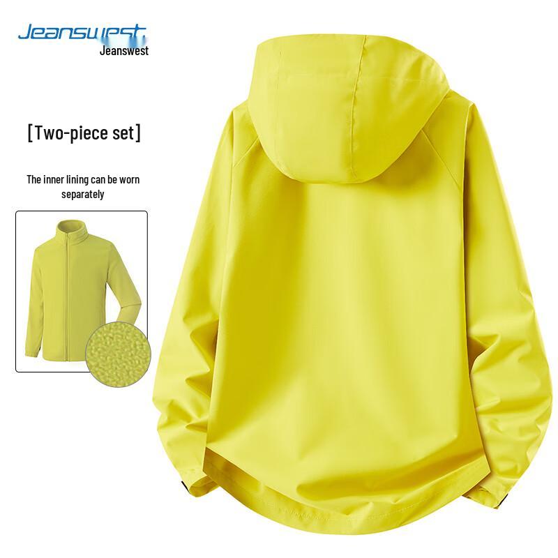 Jeanswest Unisex 3-in-1 Outdoor Windbreaker Jacket