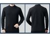 Men's 100% Wool Sweater, 2025 Autumn/Winter, Thickened Warm Half-High Collar, Middle-Aged Dad Knitwear