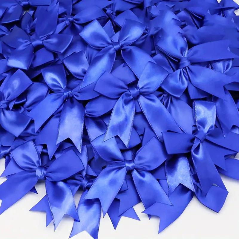 30Pcs Ribbon Bow Pink White Gift Tie Bow Applique Wedding Decoration Bow Patch DIY Decoration