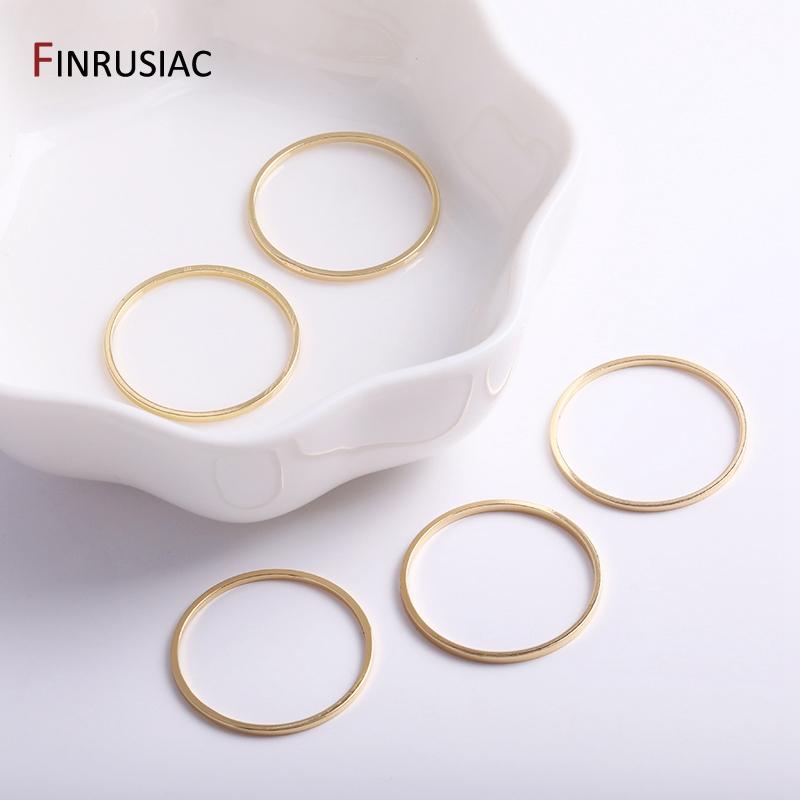 14K Gold Plated Brass Star/Pentagram/Square/Round Connector For Jewelry Making Supplies Earrings Making Accessories Wholesale
