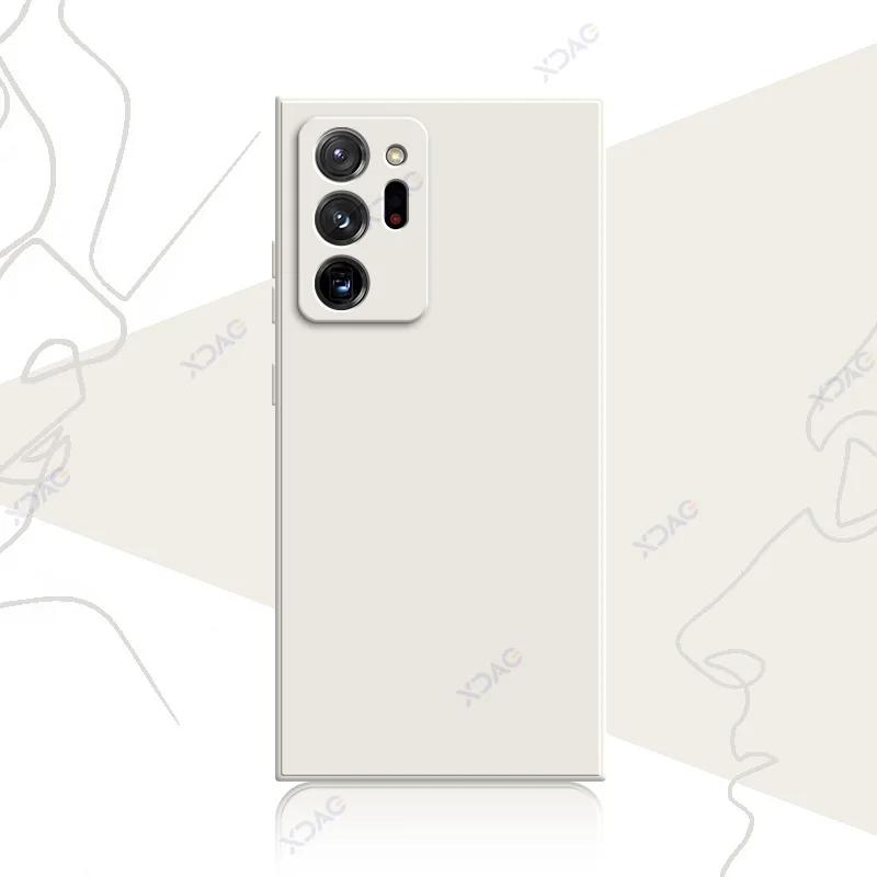 Cute Fashion Cover Cases for Samsung Galaxy Note 9 10 20 Plus Ultra SamsungNote20Ultra 5G 360 Soft Square Liquid Silicone Shield