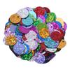 300Pcs 10mm Flat Round Loose Sequins Art Crafts DIY Garment Spangles