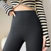 Pantaloni evazați de iarnă pentru femei, cu talie înaltă, îngroșați, cu control al abdomenului, elastici, lungi