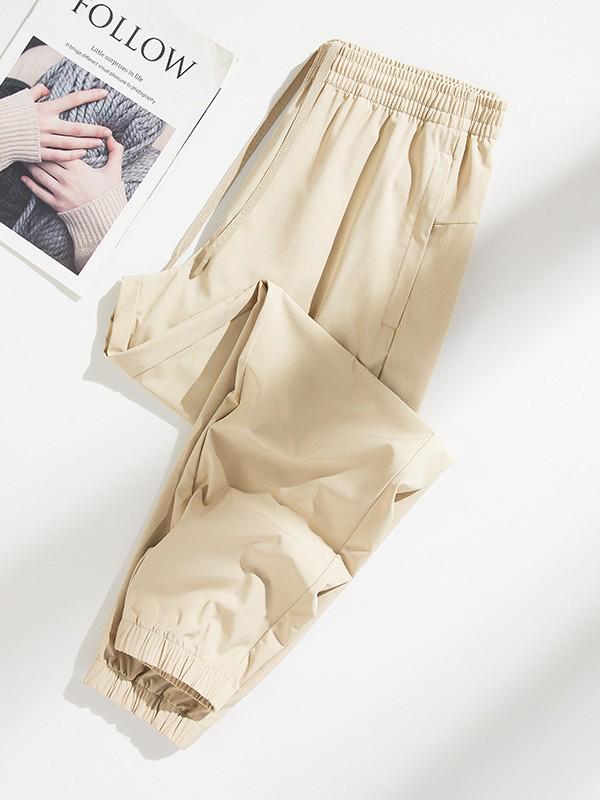 Unisex Plus Size Quick-Dry Elastic Joggers - Summer Outdoor Casual Sports Pants