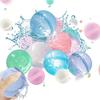 6-60Pcs Reusable Water Balloons Quick Fill Self Sealing Water Bomb For Summer Games Children'S Adult Outdoor Activities Toy Gift