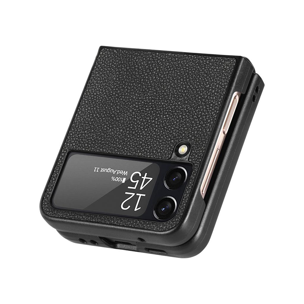 Non -Slip Card Pocket Portable Leather Case For Samsung Galaxy Z Flip4 Flip 4 Flip3 Flip 4 Zflip4 5g Mobile Phone Accessories