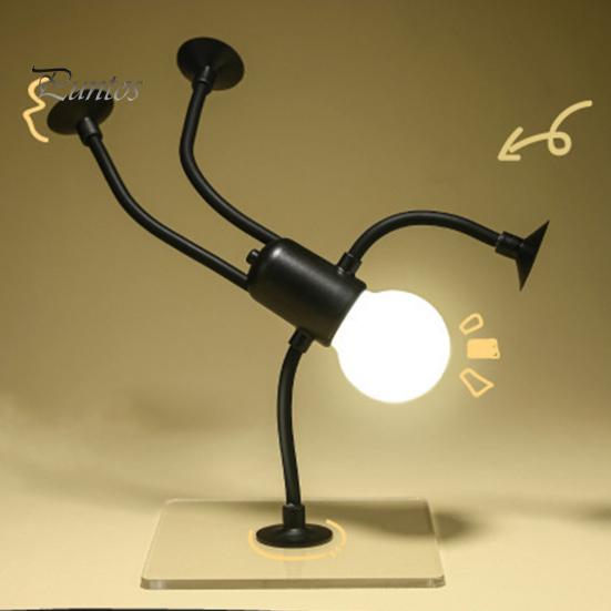 Lampe de chevet à LED de forme variable, veilleuse amusante avec ventouse, lueur douce, forme de bricolage, ampoule mignonne, mini veilleuse pour homme