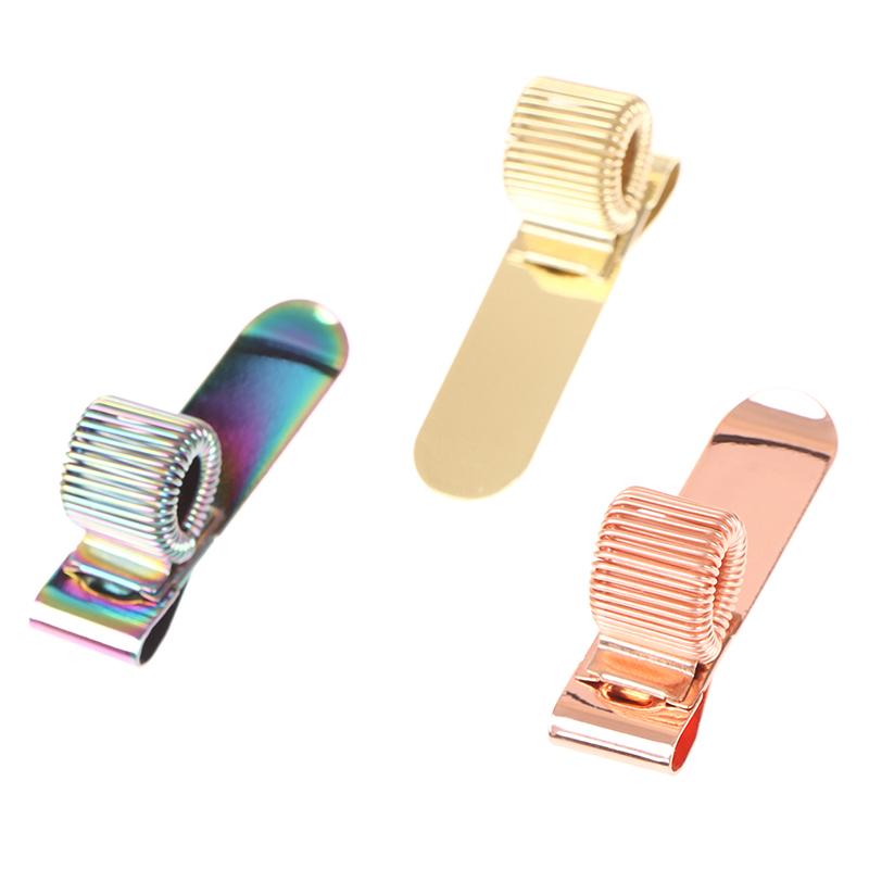 1 Stück Stifthalter aus Metall mit Einzel-/Dreifachloch und Taschenclip, tragbarer Stifthalter aus Metall, Stifthalter mit fester Feder, Bürobedarf