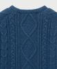 Seteo Big Cable Fisherman Pullover Knit Blue