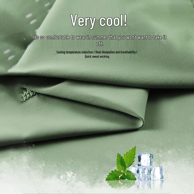 JEEP SPIRIT Men's Ice Silk Quick-Dry Short Sleeve T-Shirt