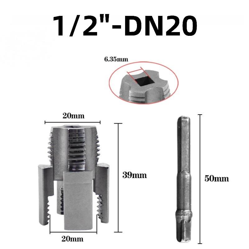Řezačka závitů potrubí Nástroj na opravu závitů potrubí 1/2", 3/4"