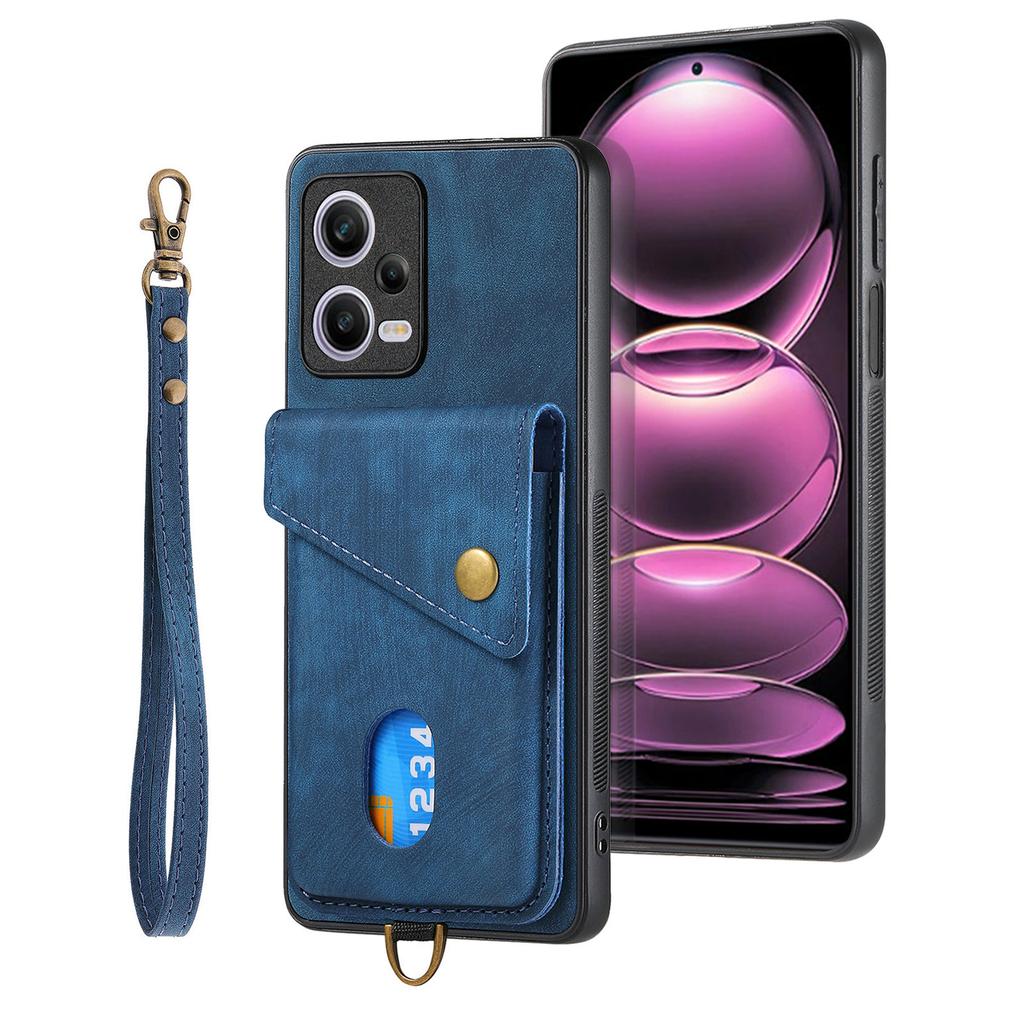 D1 Etui na Xiaomi Redmi Note 12 Pro 5G/12 Pro Speed 5G/Poco X5 Pro 5G ze stojakiem Skóra+TPU Pokrowiec na telefon