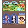 Reusable Sticker Book for Kids Vehicles Truck Multi-Theme Bubble Sticker Jelly Stickers Educational Learning Toys for Children