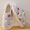 Fashion New Cartoon Animal Cotton Slippers Woman Winter Hook and Loop Bag and Cotton Shoes Women Warm Non-Slip Flat Slides Female