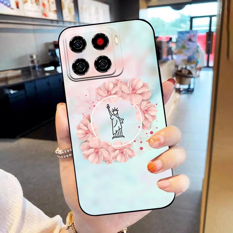 For ZTE Blade A56 Case Cute Cartoon Soft Silicone Phone Cover For ZTE Blade A 56 4G TPU Shockproof Bumper BladeA56 Z2473 Fundas